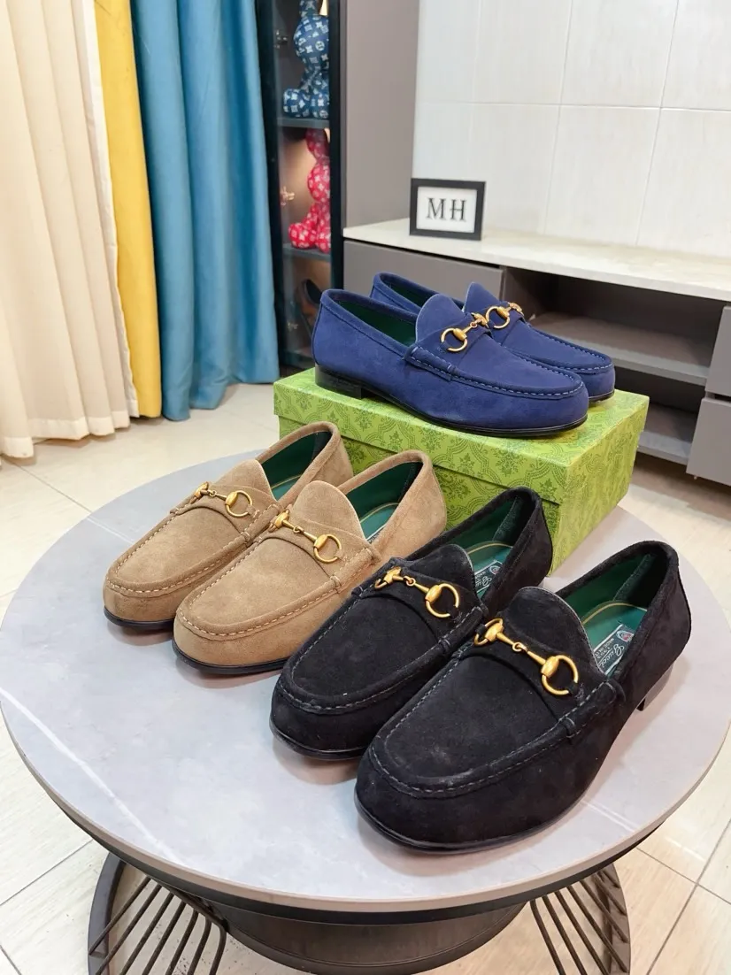Men's Men's Shoes💰560🌹🌹[GUCCI] Gucci leather shoes are the most popular classic. Synchronized with the official website, the upper is made of Italian first-layer cowhide ➕cowhide lining, with unique brand and unique craftsmanship. Highlighting the hot style of the new year. Stop hesitating, stop wandering, get it now. Number: 38--44
